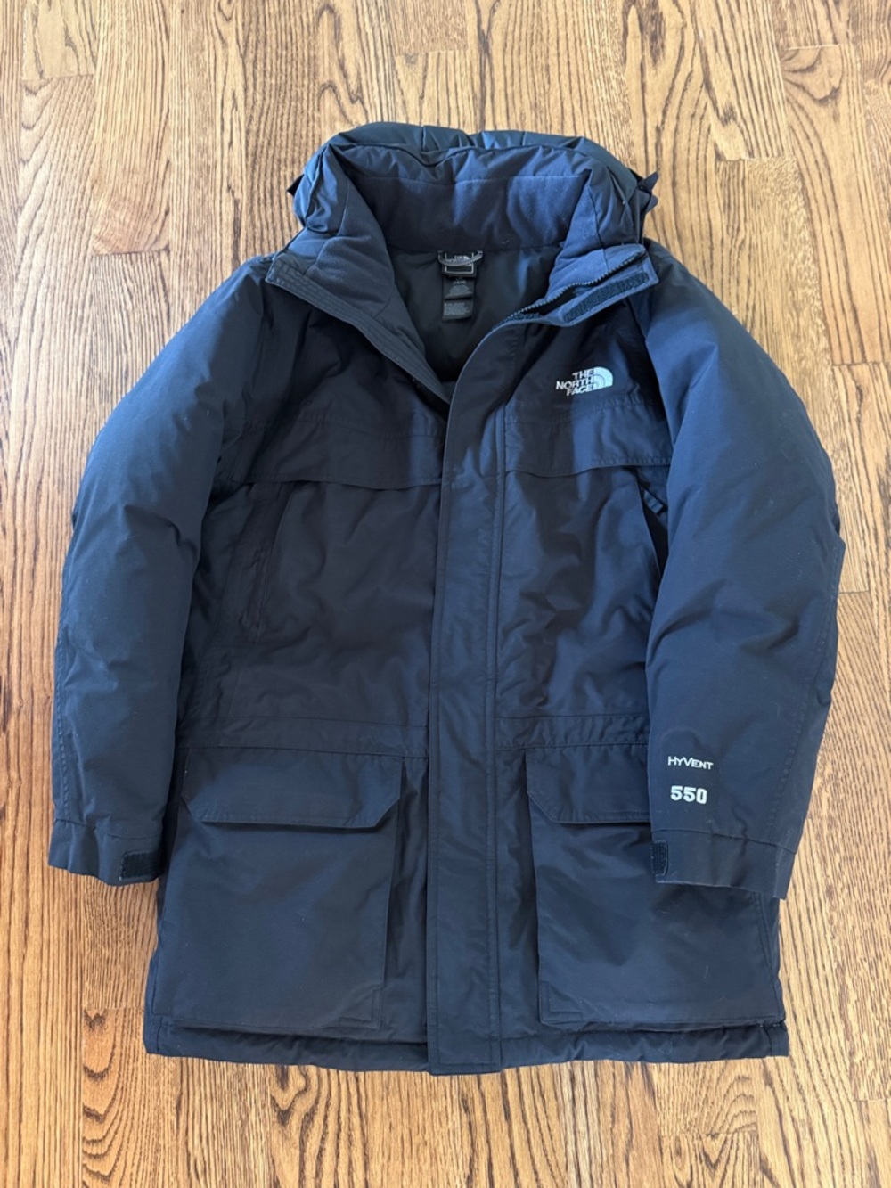 Kid’s The North Face Black Insulated HyVent 550 Parka